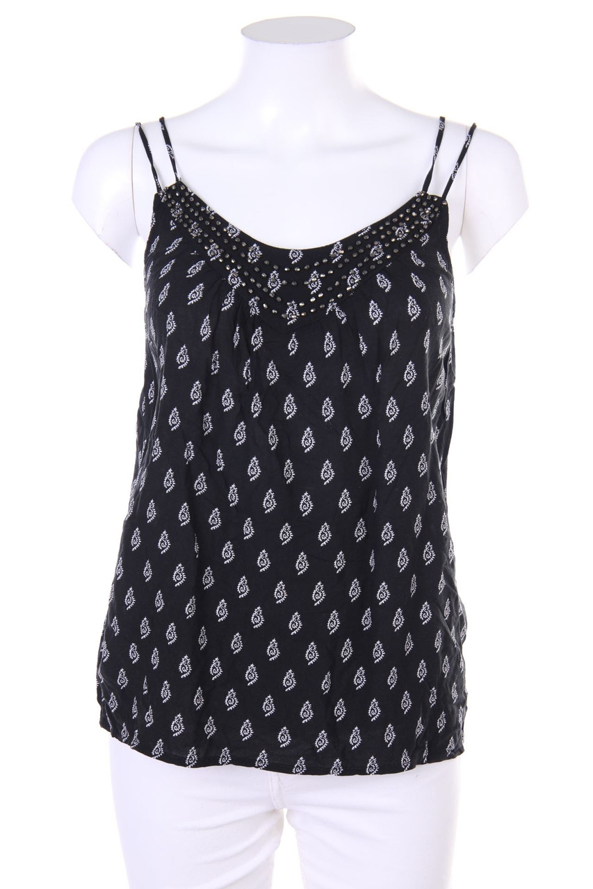 No Label - Blouse Top with Print - S