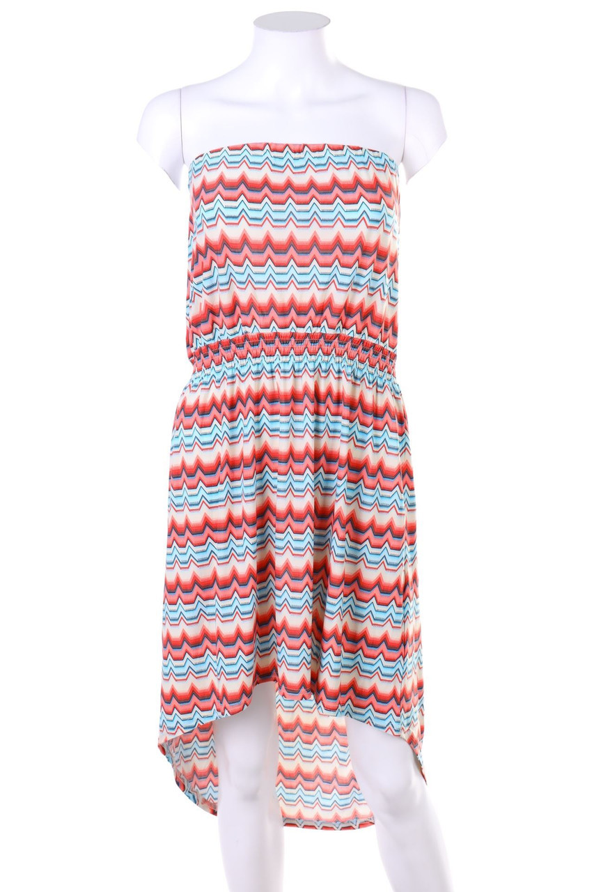 FOLIA - Vokuhila-Dress, Jersey, Smok Detailing - XXL