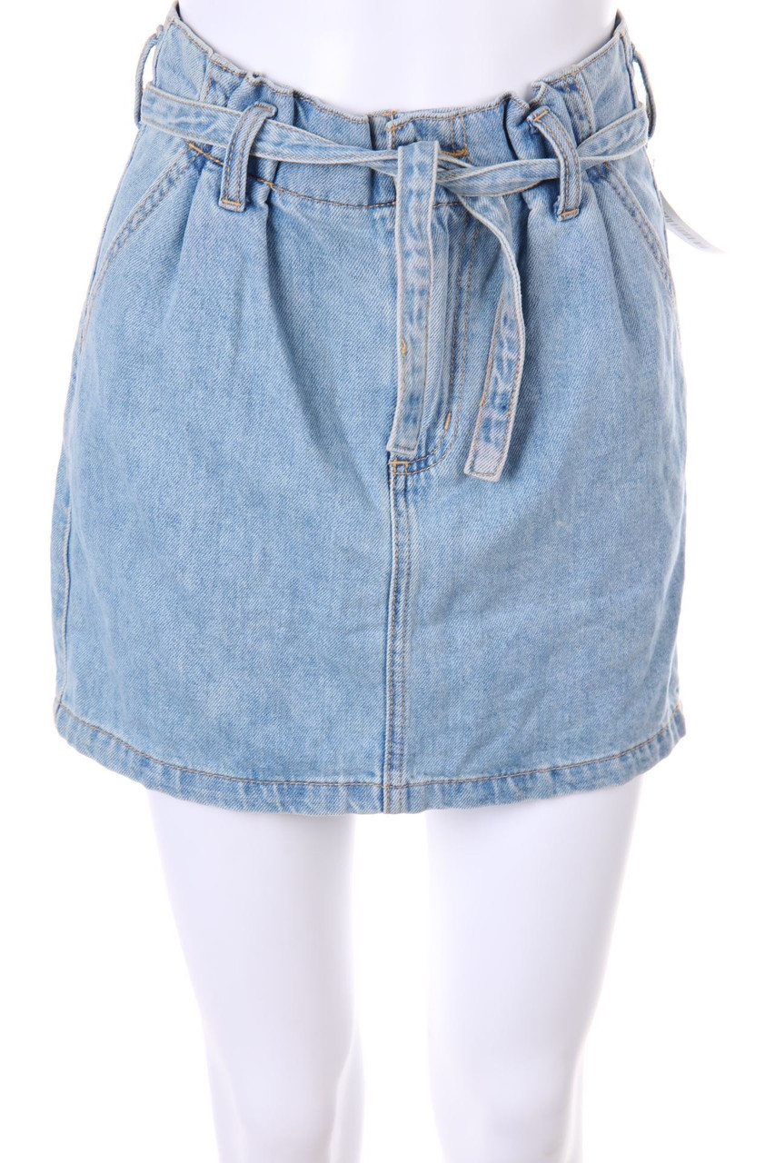 HOLLISTER - Denim Mini Skirt to tie - D 32