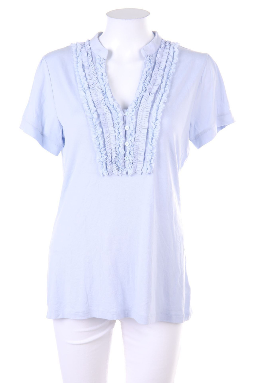 YAYA - Kurzarm-Shirt mit Rüschen - XL