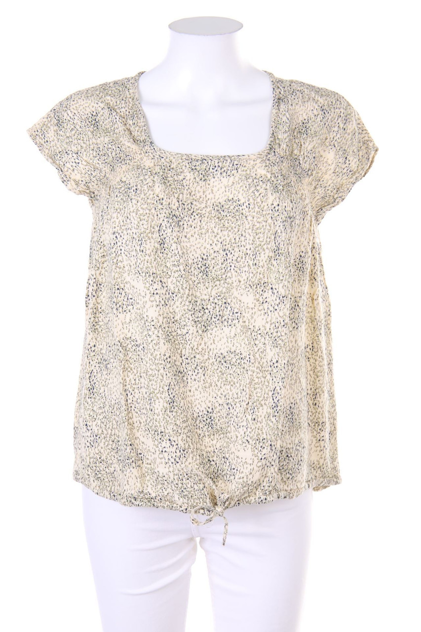 VERO MODA - Kurzarm-Bluse mit Print - M