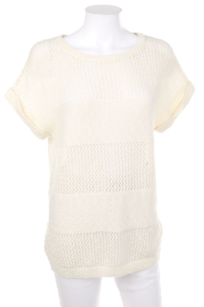 esmara - Shortsleeve-Shortsleeve Pullover with Open Knit Details - D 36-38