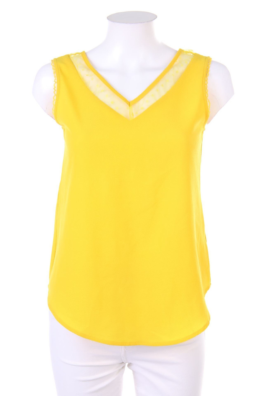 La petite etoile - Blouse Top with Deep Back Neckline with Lace - D 34