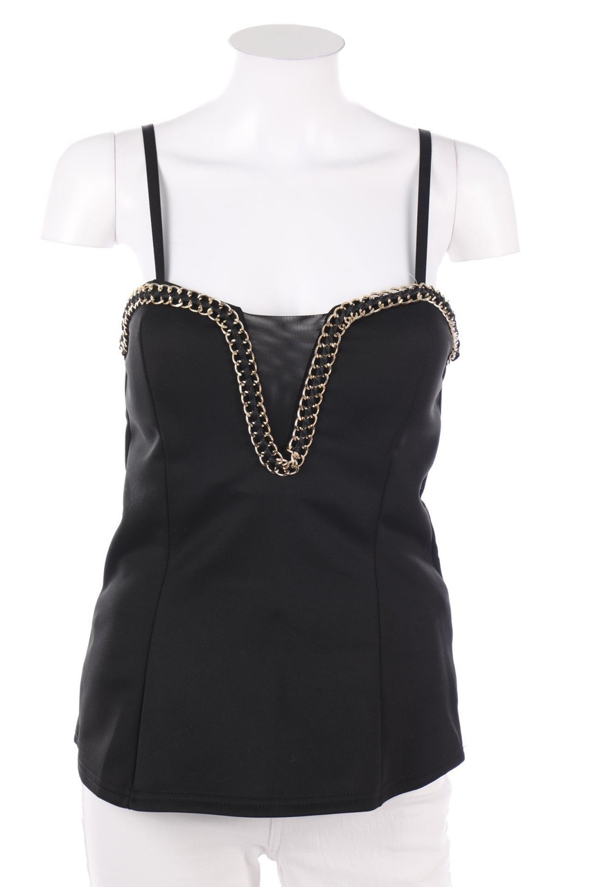 TOUT FEU TOUT FEMME - Bustier-Top mit Kette - M