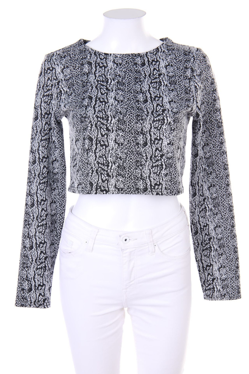 AMISU - Cropped-Shirt mit Print - D 40