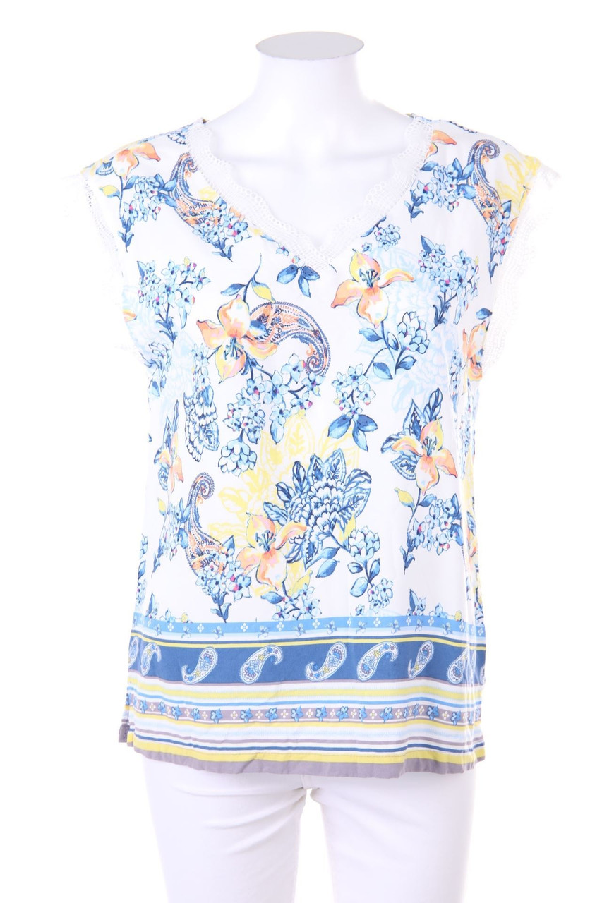 No Label - Blouse with Flower Print - M