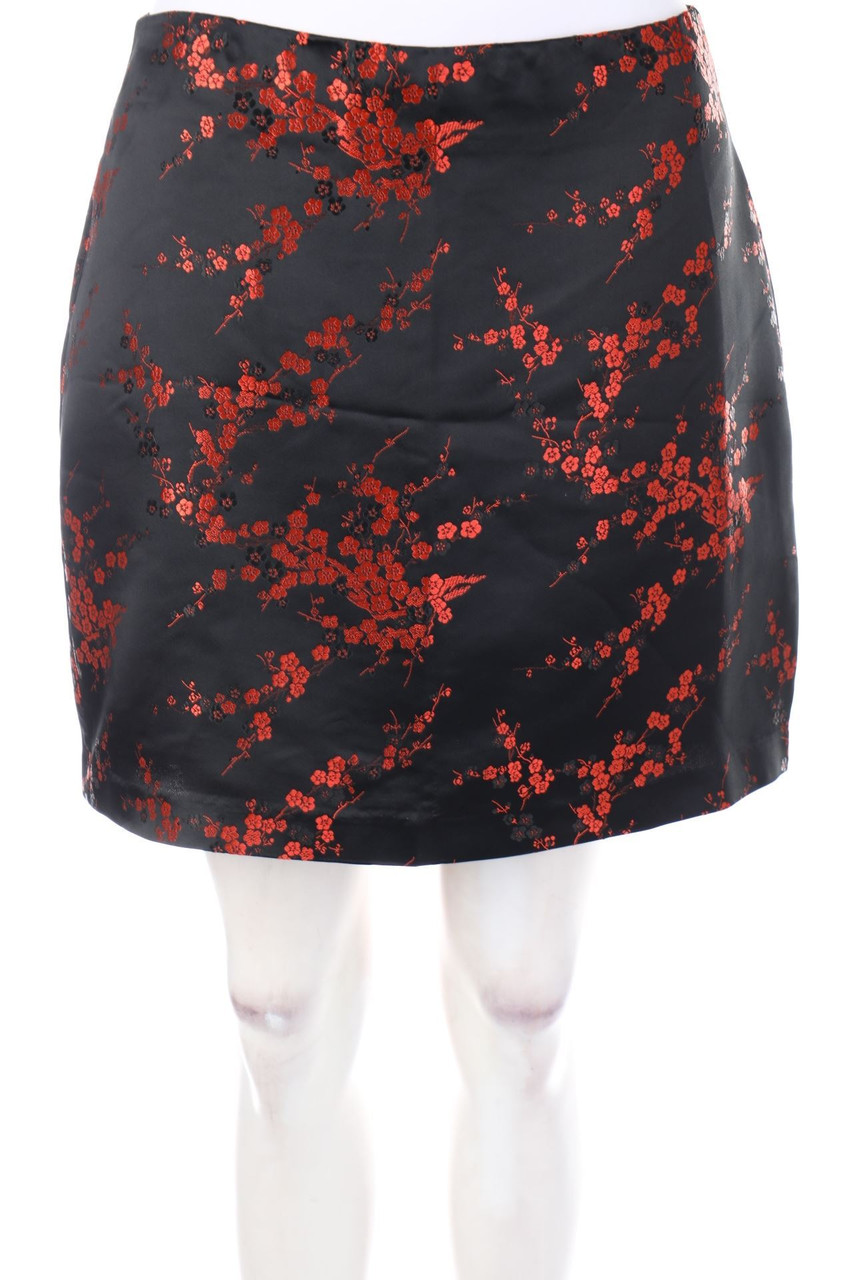 zebra - Skirt with Flower Print - S