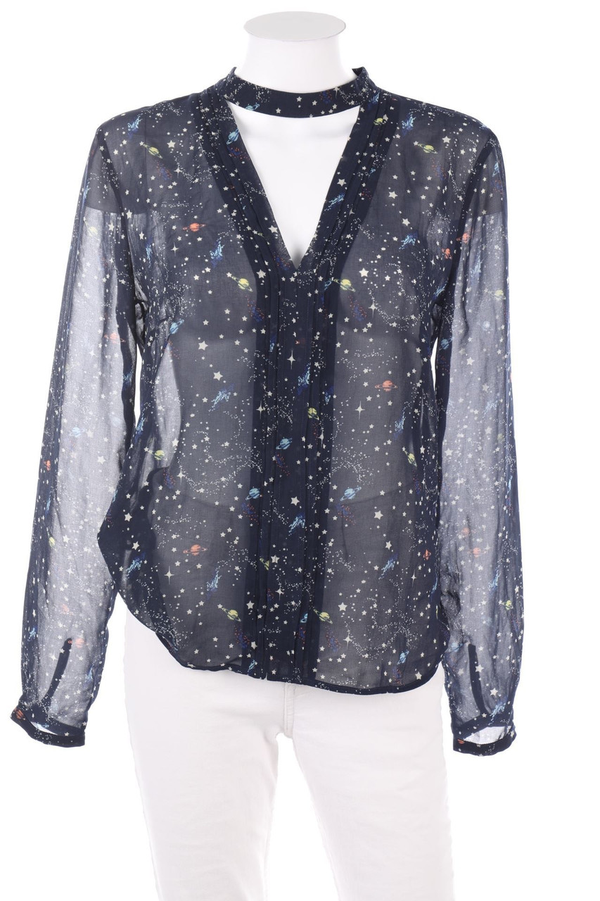 MORGAN - Print-Blouse with Cut-Out - D 40