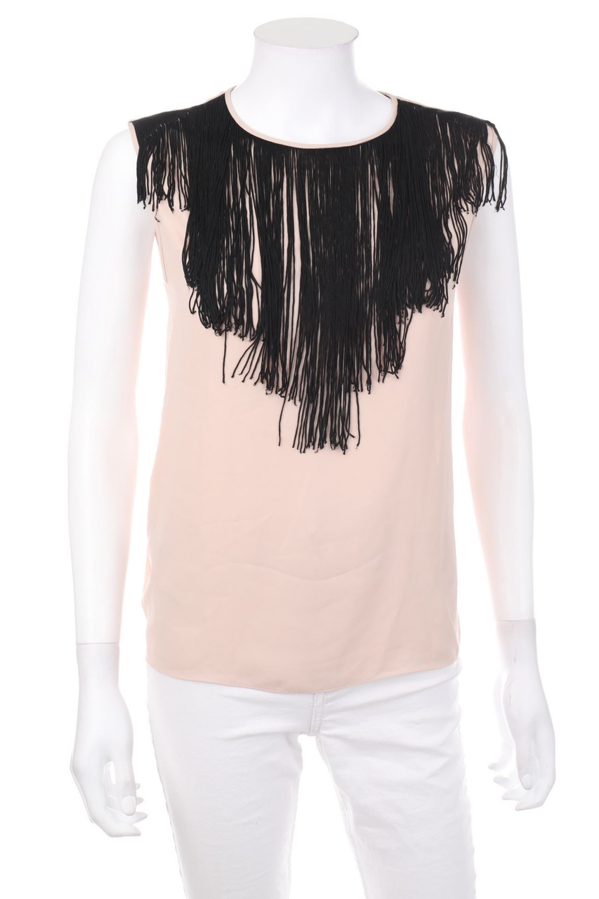 BCBG MAXAZRIA - Blusentop mit Fransen - XXS