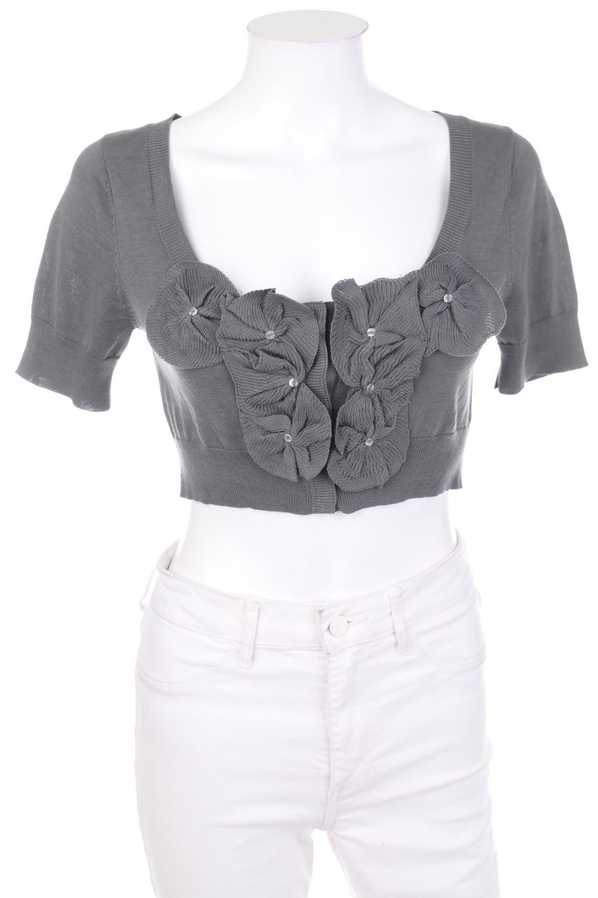 manoukian - Cropped Cardigan with Applications - XXS