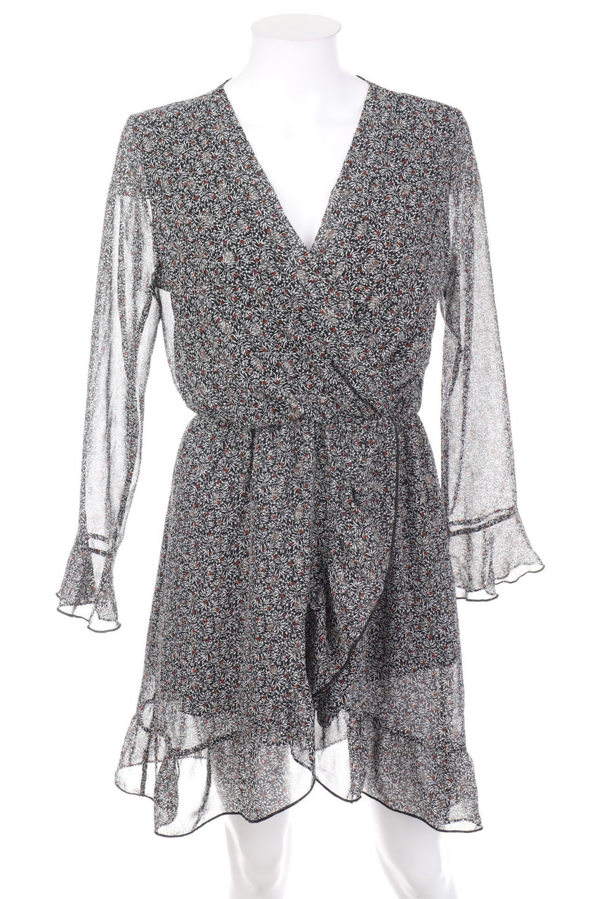 Lilie Rose - Mini Dress with Wrap-Effect with Volants - M