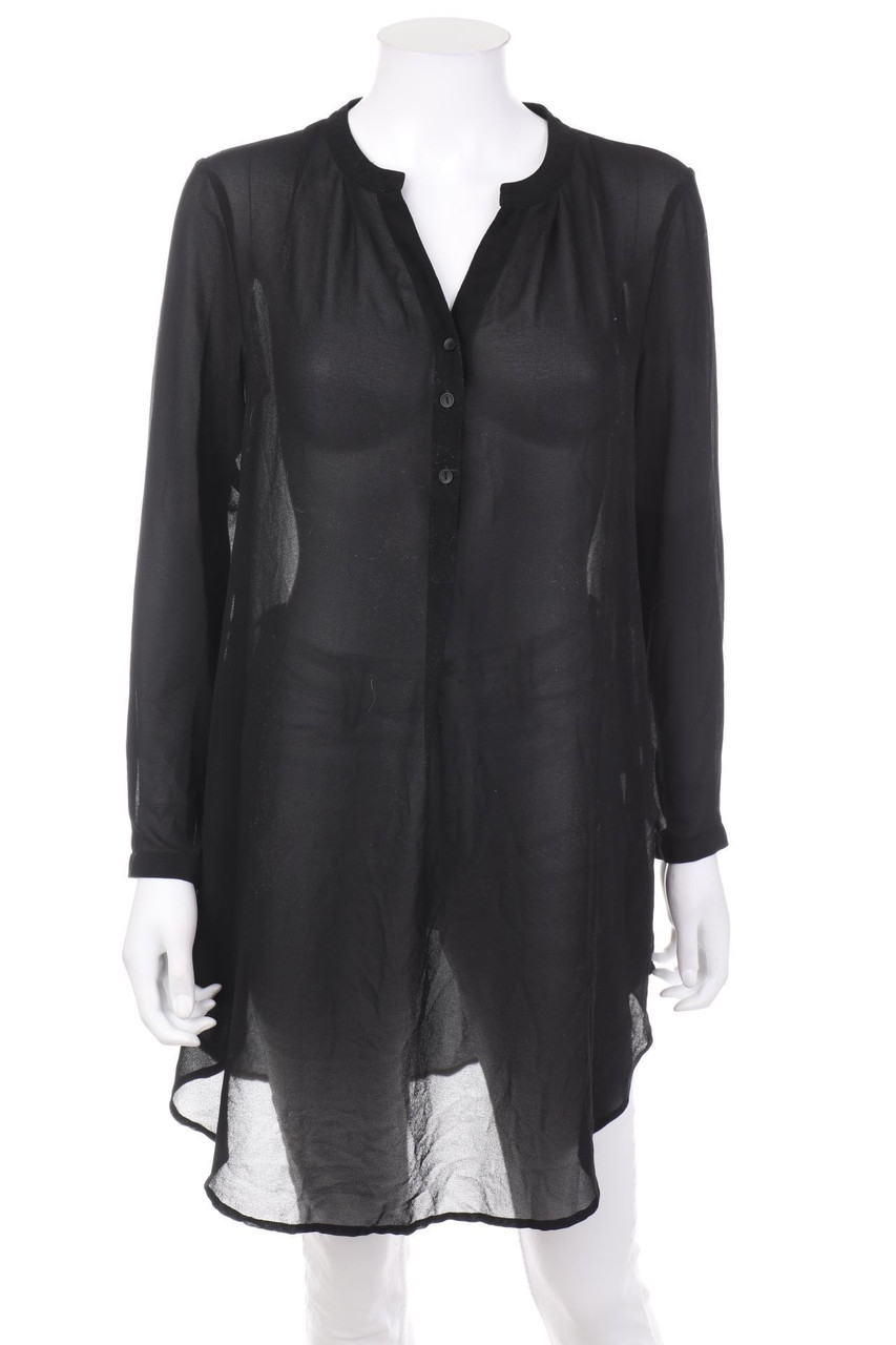 ONLY - Long-Bluse mit Knöpfen - D 36