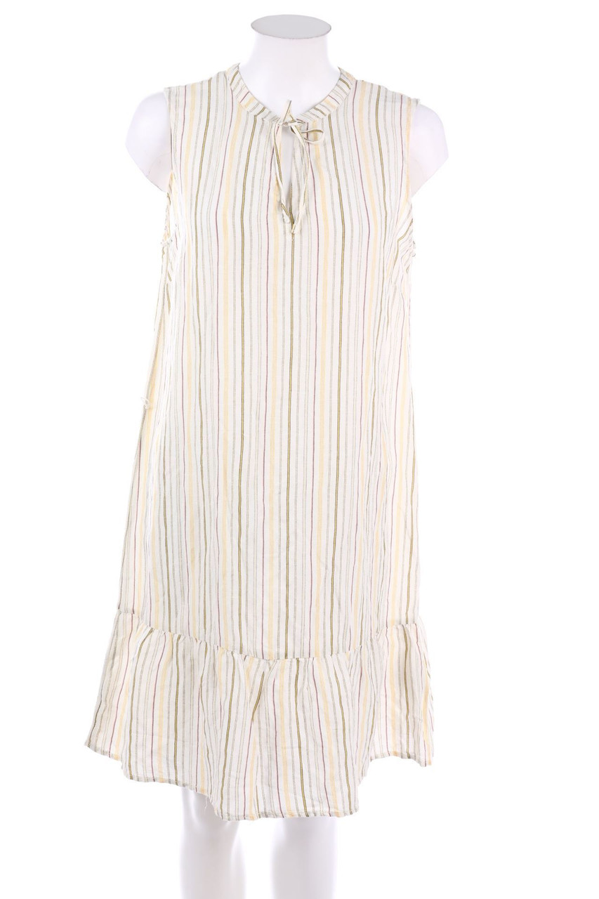 Yessica by C&A - Kleid mit Streifen aus Leinen-Mix - D 38