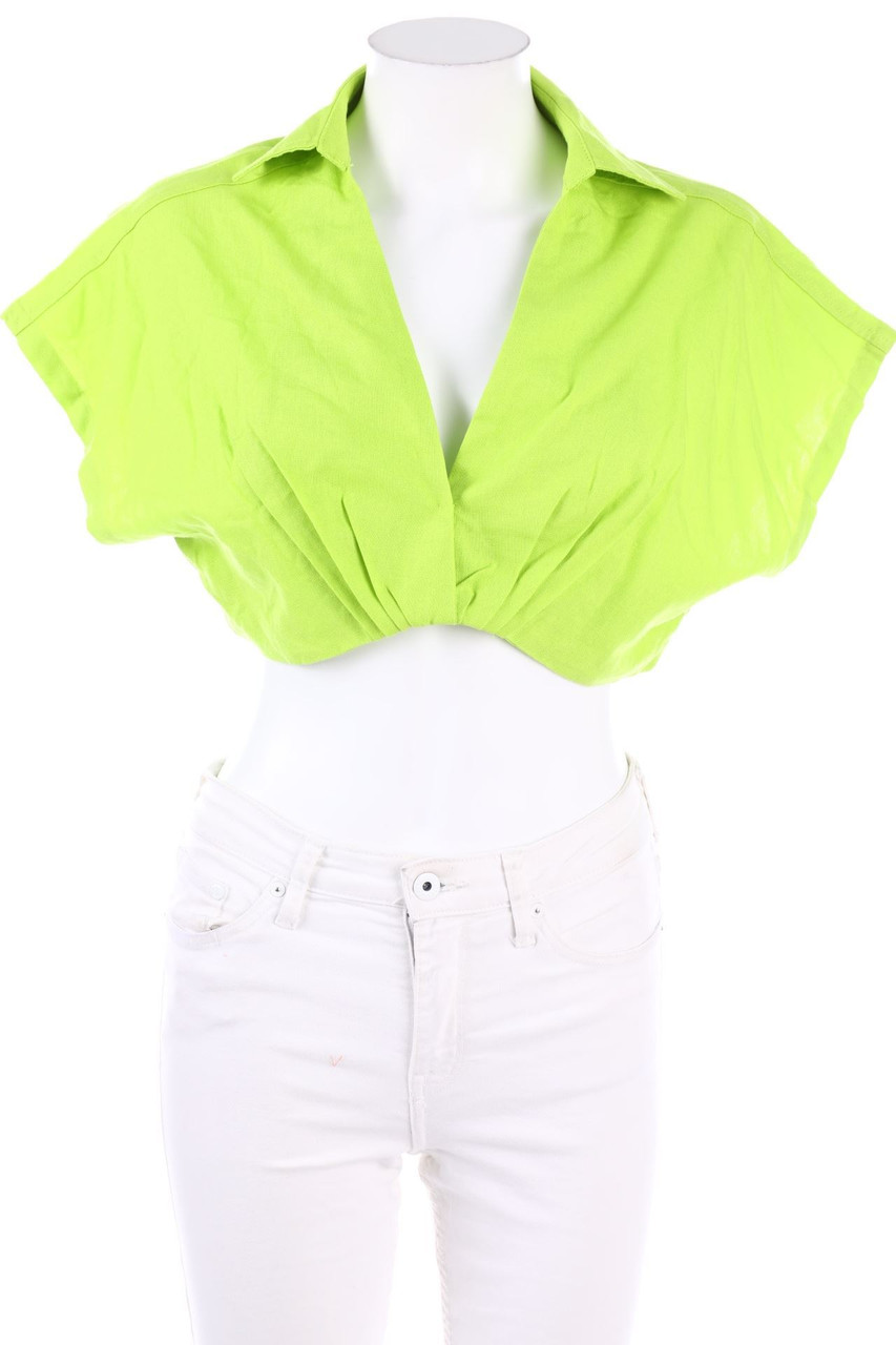 IVIVI - Cropped-Bluse - L