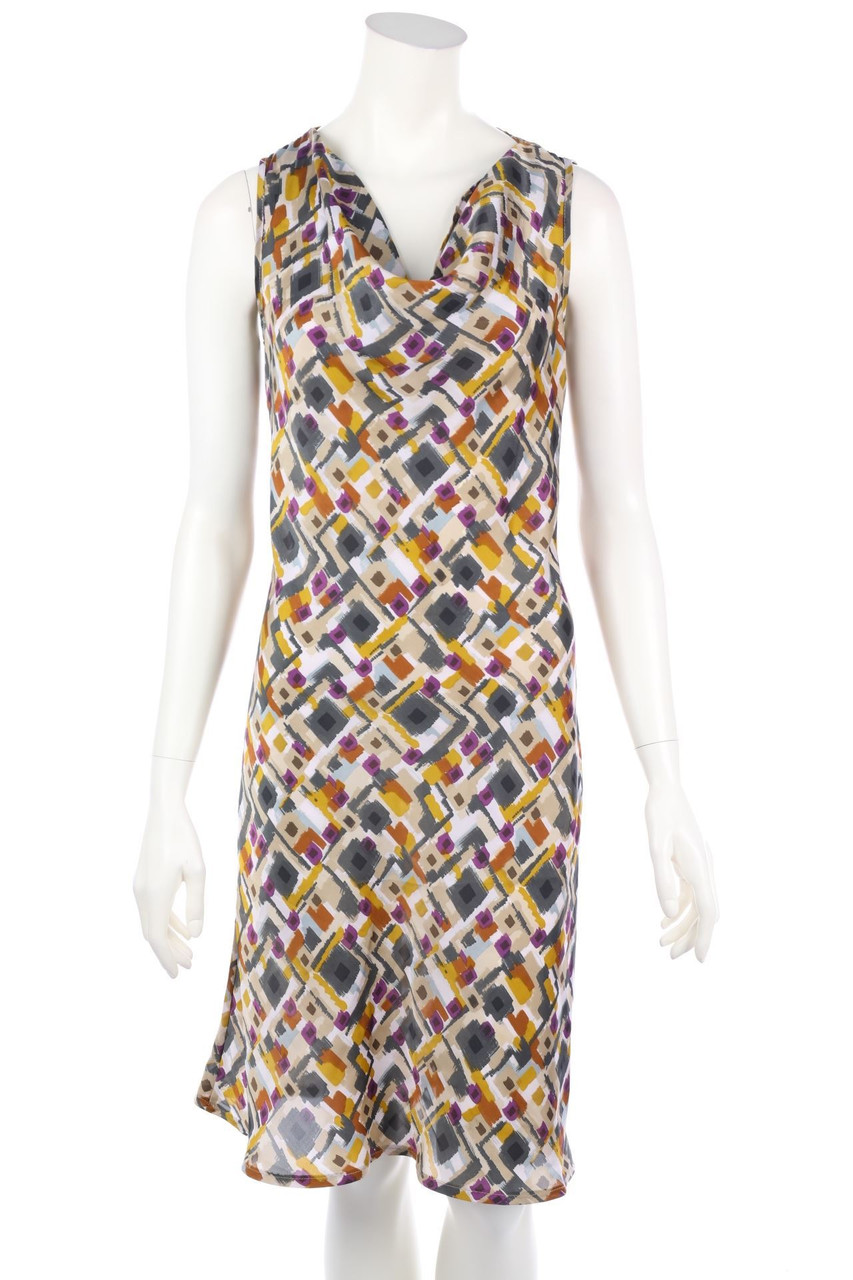 Sinéquanone - Satin-Kleid mit Print - D 38