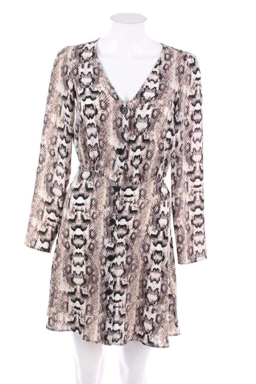 H&M DIVIDED - Minikleid mit Animal-Print - D 32