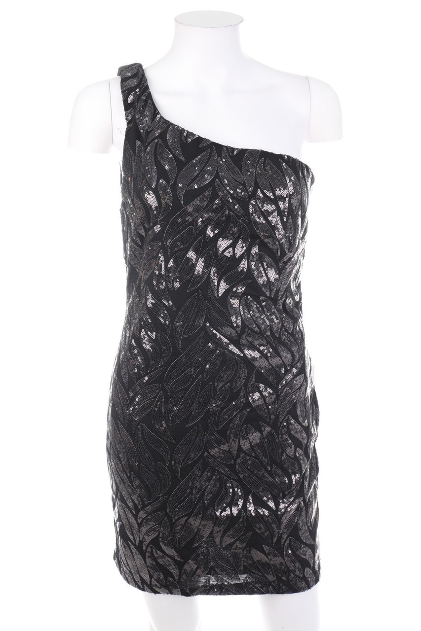 zebra - One shoulder-Party Dress with Sequins - M