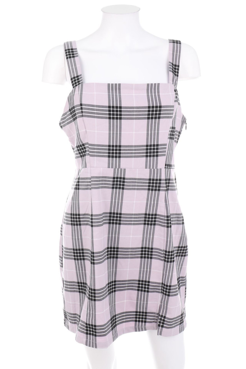 H&M DIVIDED - Minikleid aus Jersey mit Karo-Muster - D 42