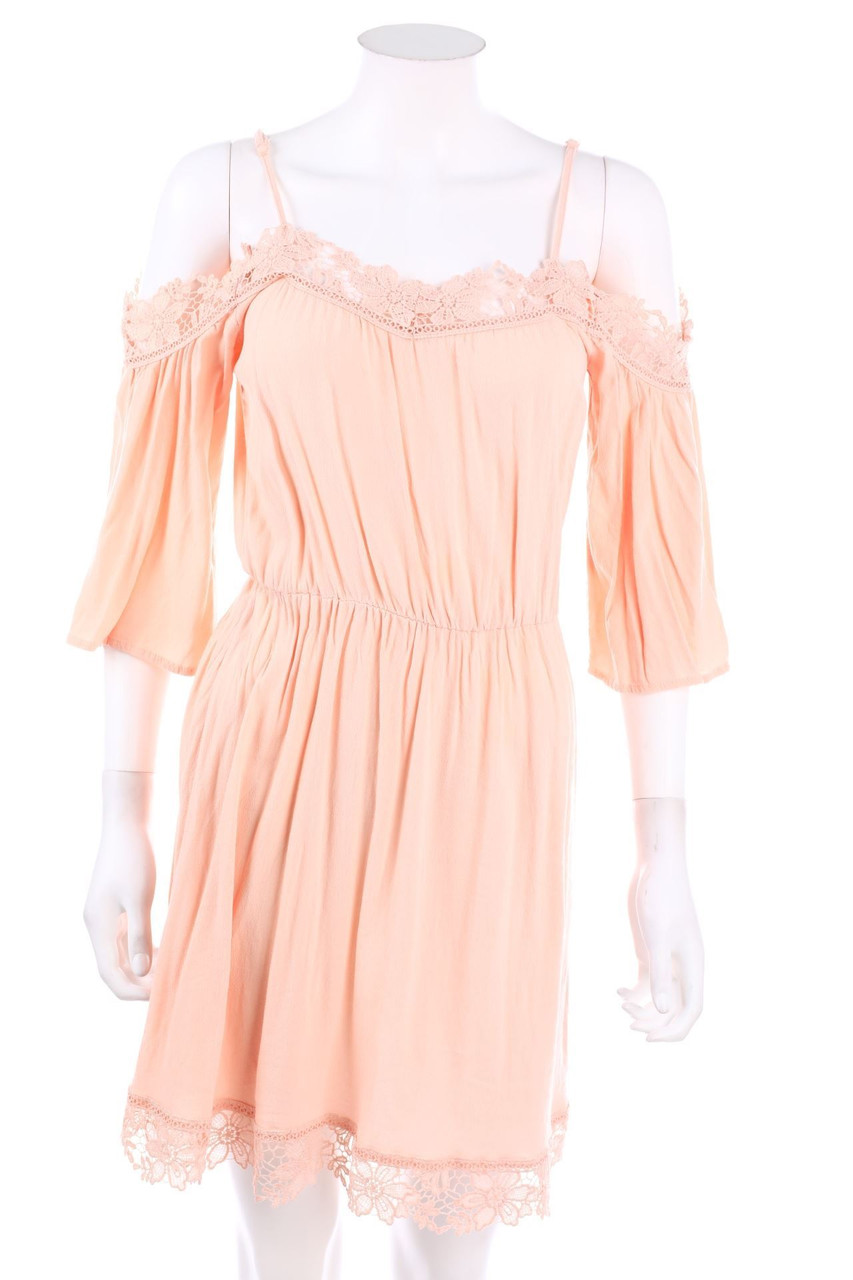 H&M DIVIDED - Boho-Kleid mit Spitze - D 36