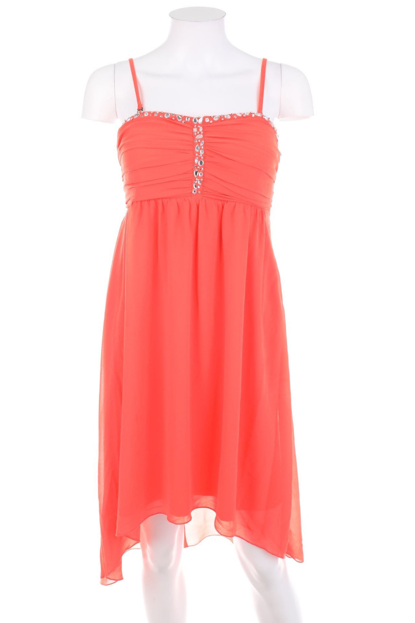 VILA - Party-Kleid mit Schmuckstein-Applikation - M