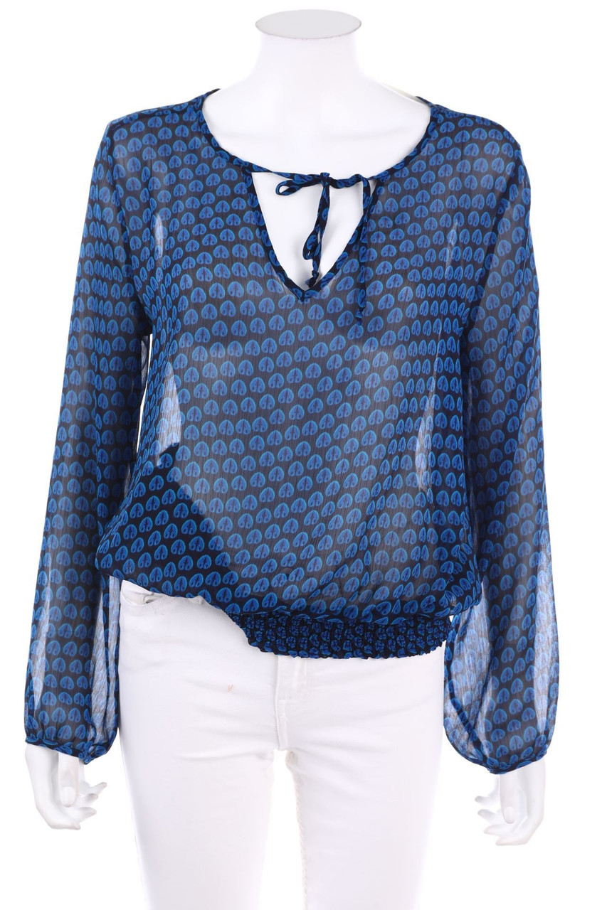 H&M - Chiffon-Bluse mit Smok-Details - D 38