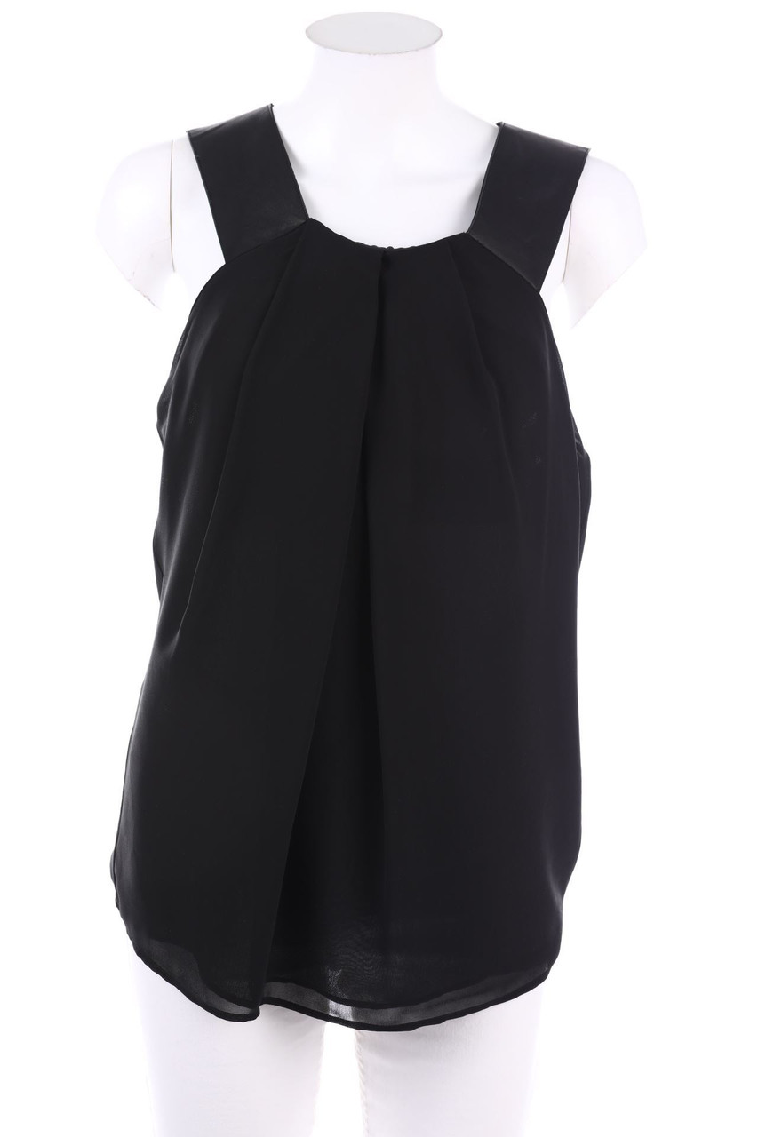 The Kooples - Top with Leather Details - L