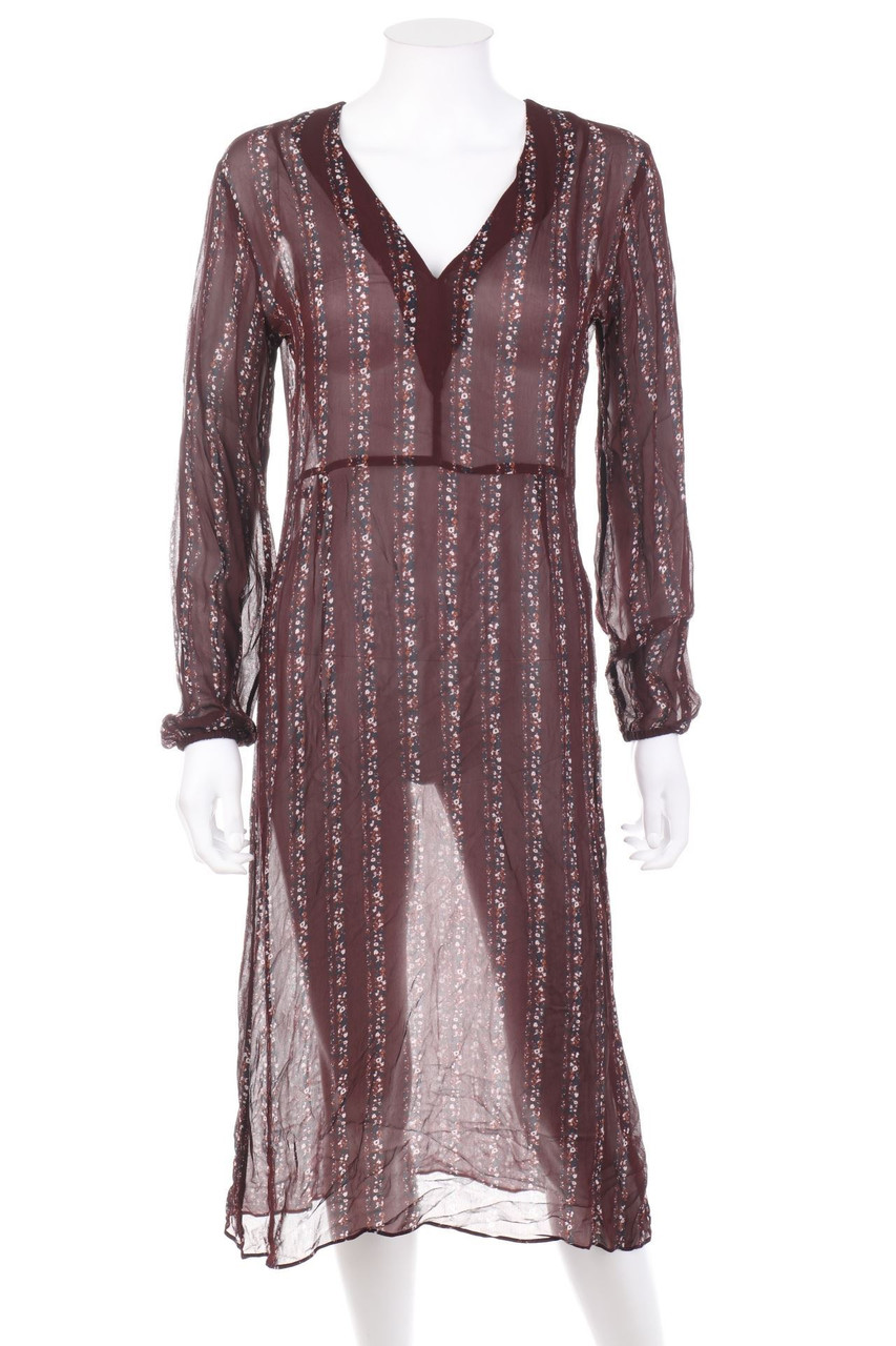 SECOND FEMALE - Maxi Dress with Flower Print - XS