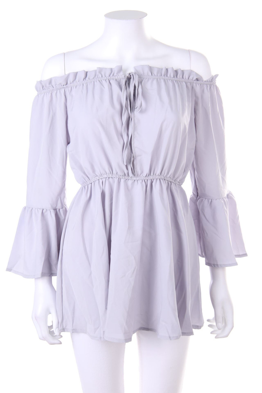 No Label - Off-the-shoulder blouse with Frills - M