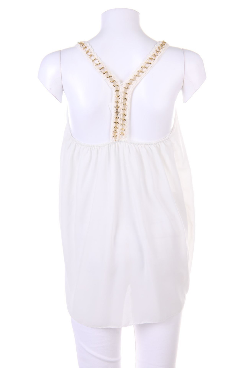 Ohne Label - Racerback-Top mit Applikationen - S