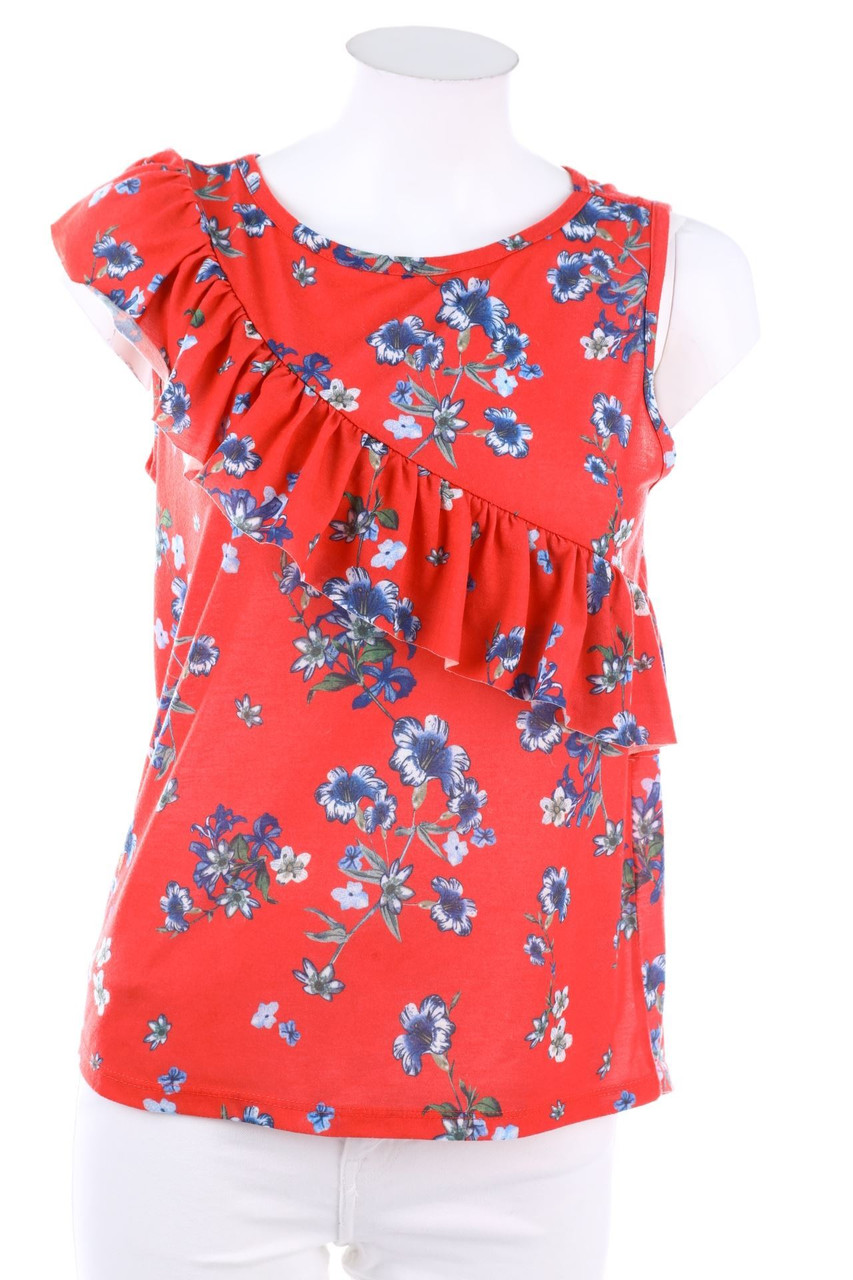 No Label - Top with Flower Print - S