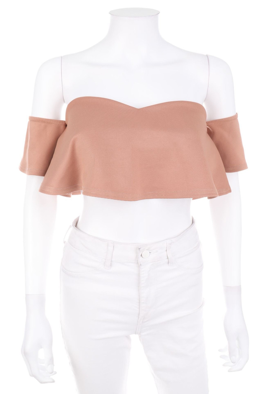 MISSGUIDED - Cropped-Off-the-shoulder blouse - D 34
