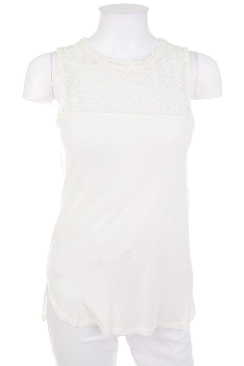 H&M - Boho-Top mit Spitzen-Einsatz - XS