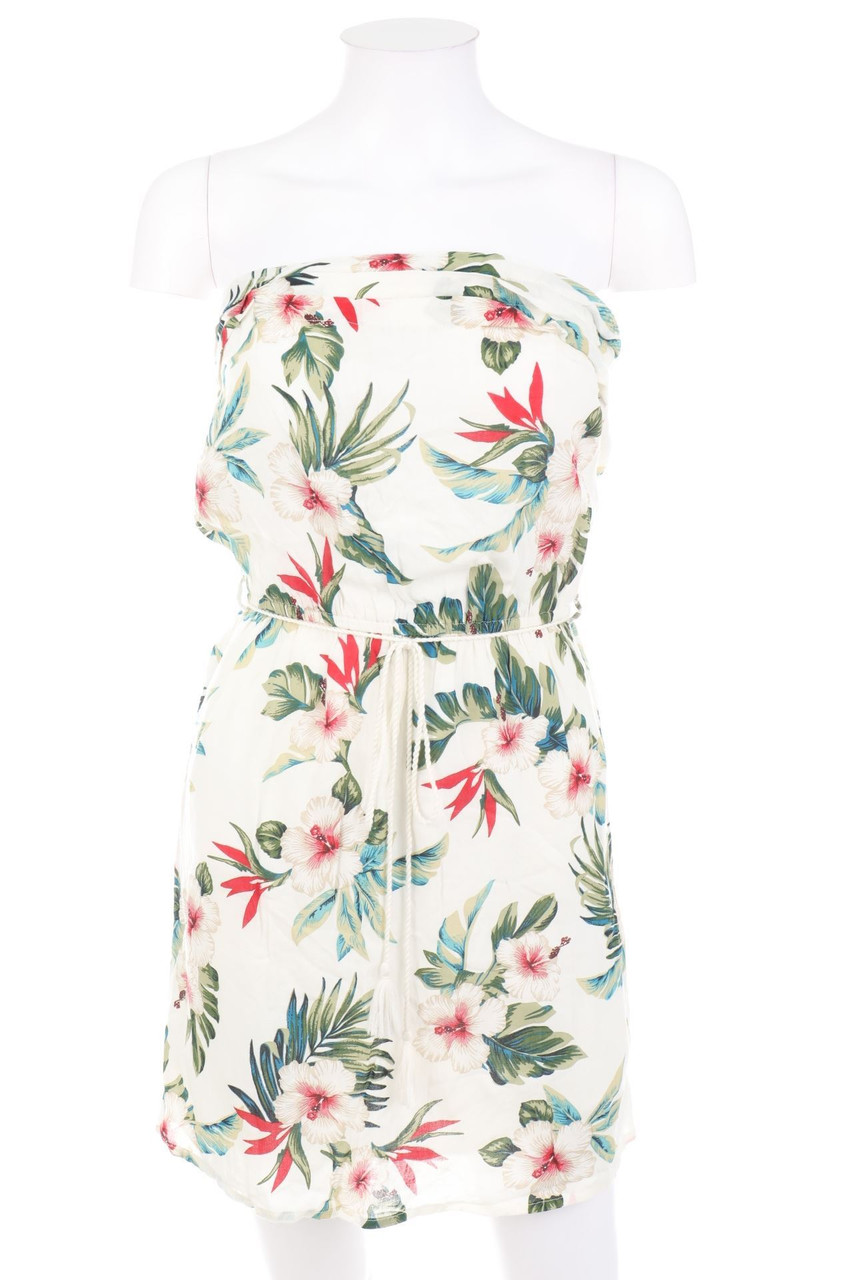 Pimkie - Bandeau-Kleid mit Tropical Print - XS