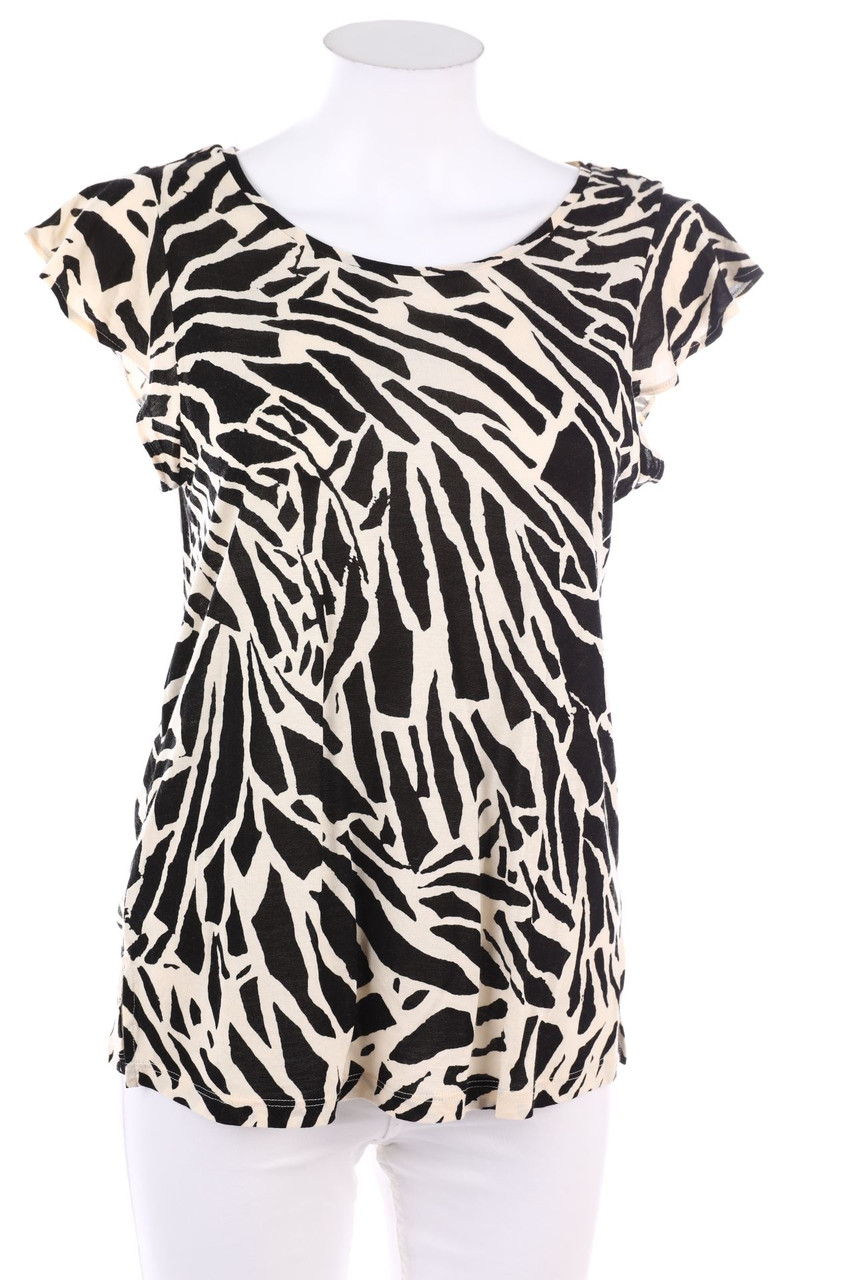 No Label - Shortsleeve-Shirt with Print - D 34-36