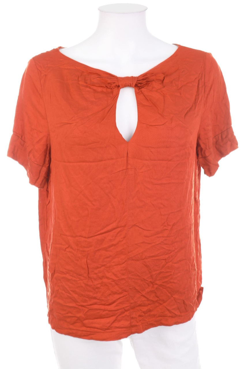 Edas - Shortsleeve Blouse with Draping - D 40