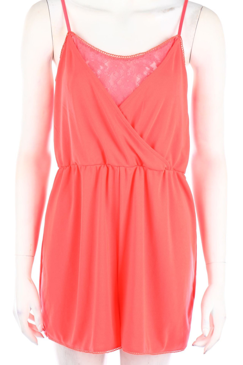 H&M DIVIDED - Playsuit im Layer Look mit Spitze - M