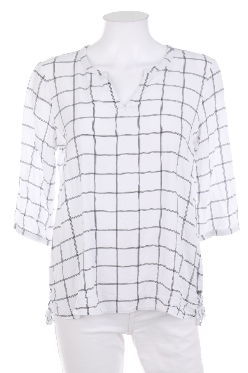 VERO MODA - Karo-Bluse mit 3/4-Ärmel - M