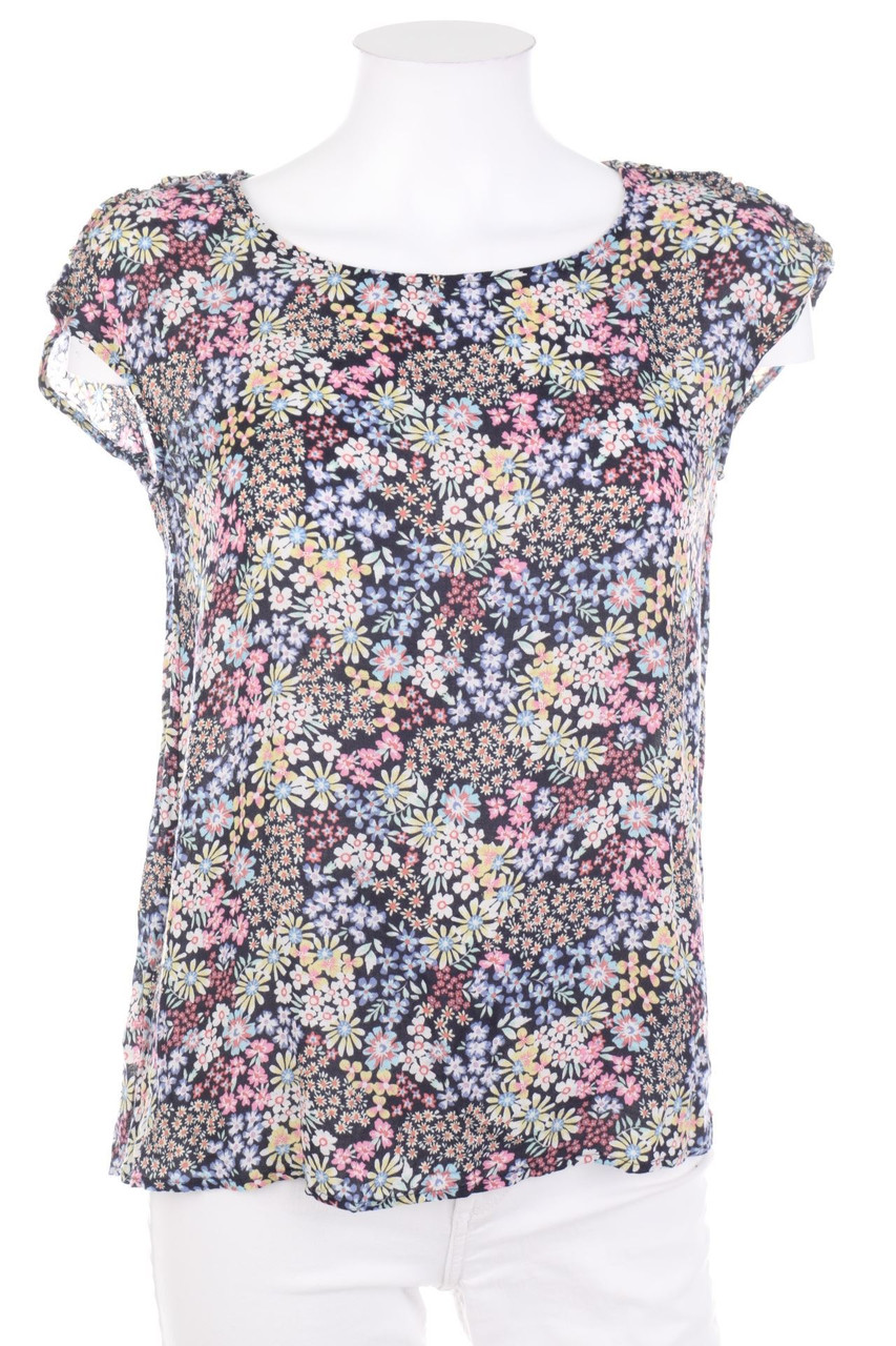 ESPRIT de corp - Kurzarm-Shirt mit Blumen-Print - S