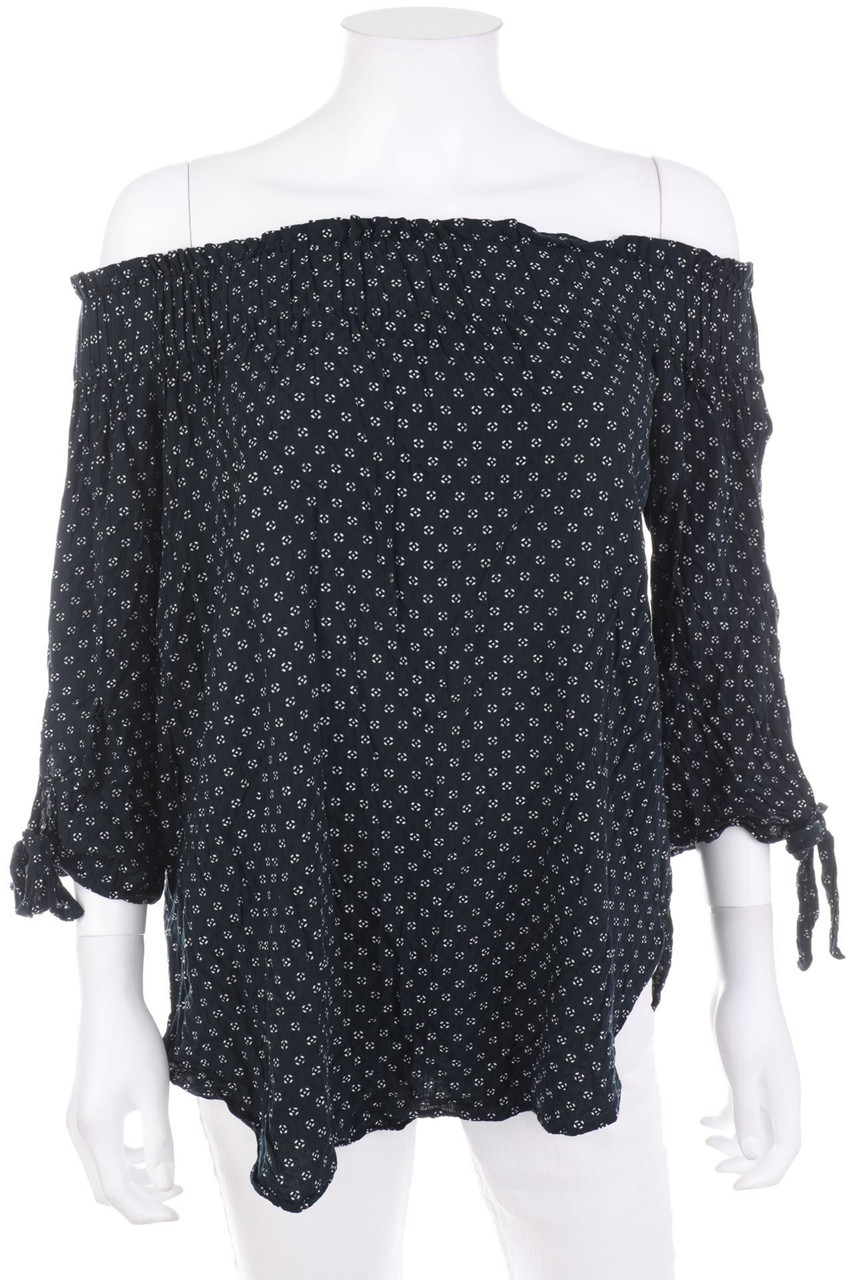 H&M - Carmen-Bluse mit Print - M