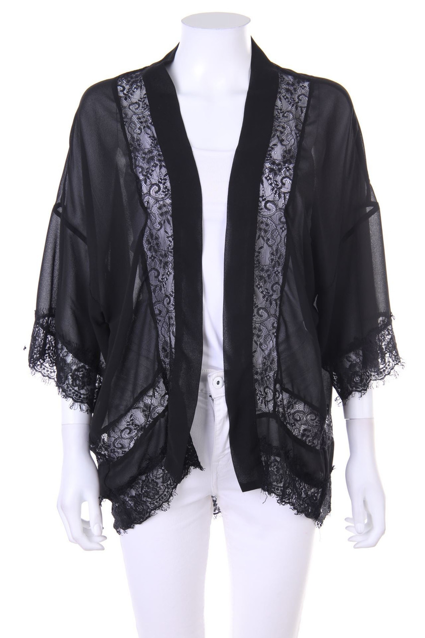 FOREVER 21 - Chiffon-Jacke mit Spitze - S