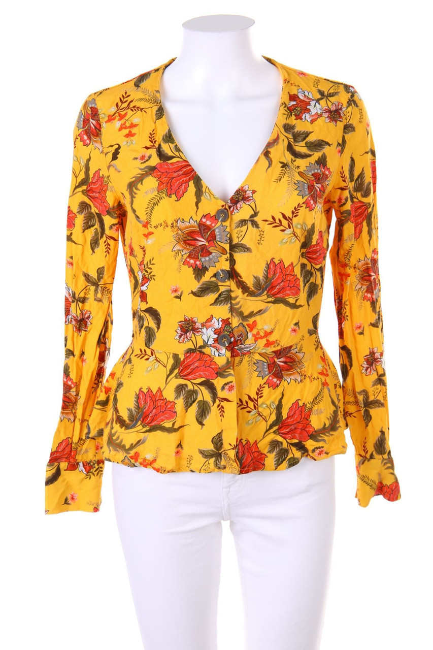 RESERVED - Blouse with Flower Print - D 34