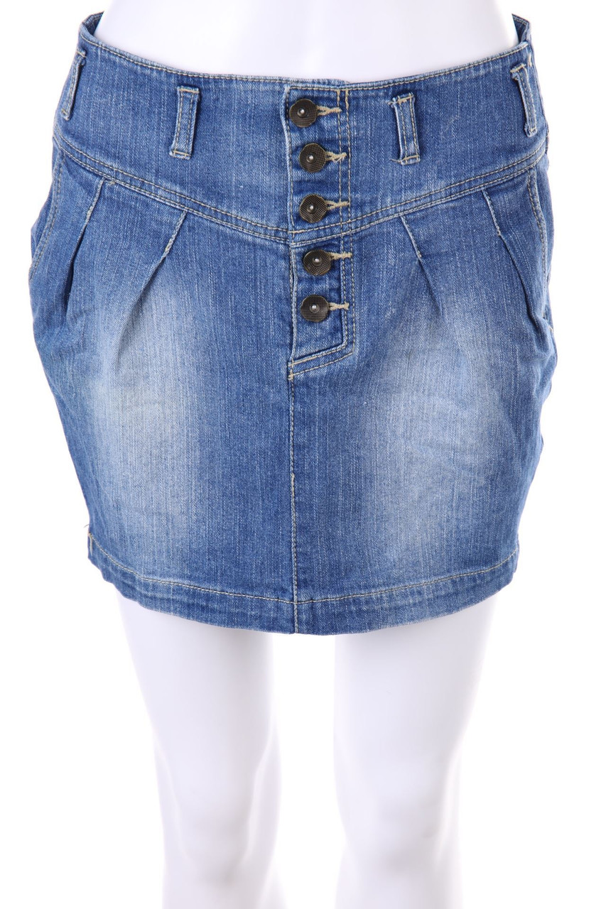 No Label - Denim Mini Skirt - M