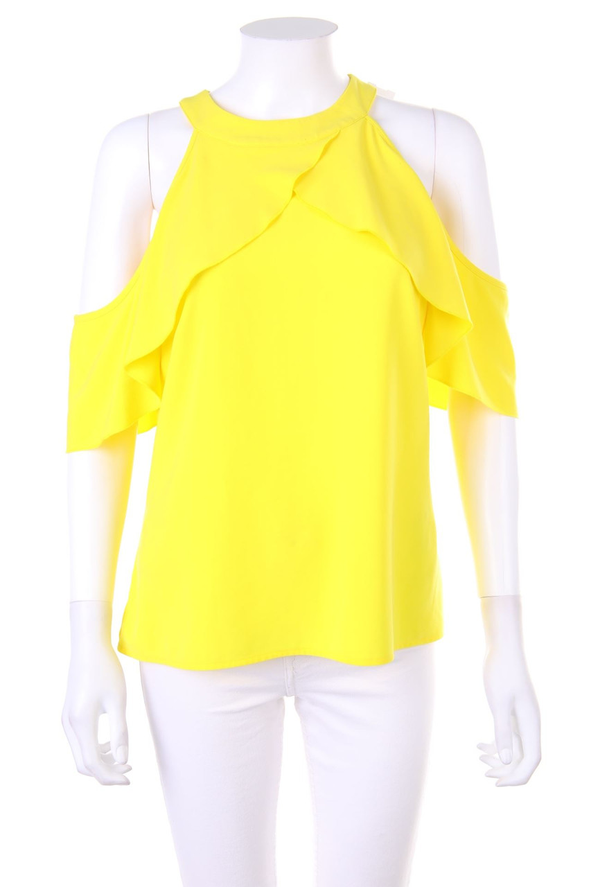 No Label - Cold-Shoulder-Blouse - S