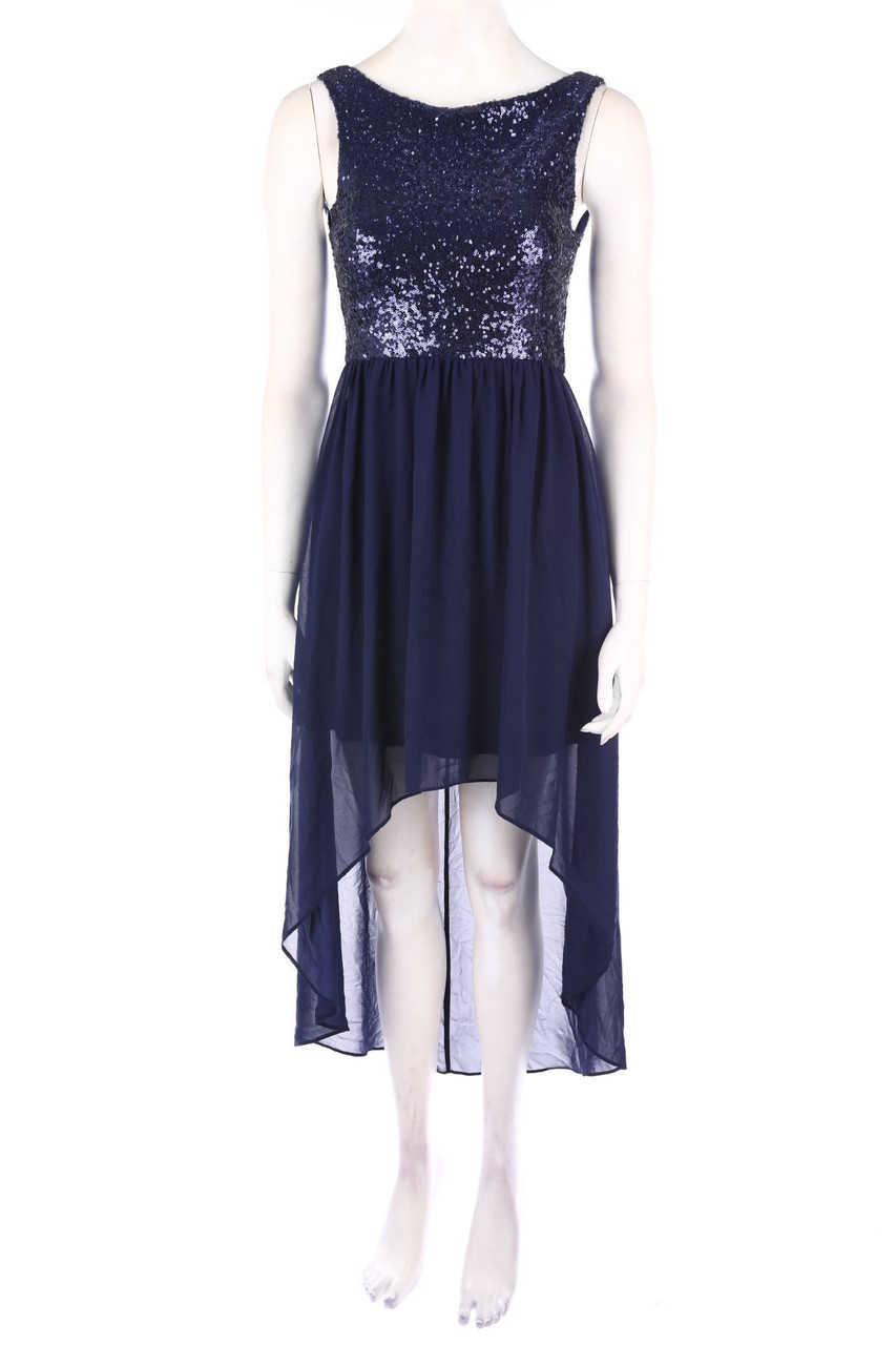 Jake*s - Vokuhila-Maxi-Abendkleid mit Pailletten - D 34