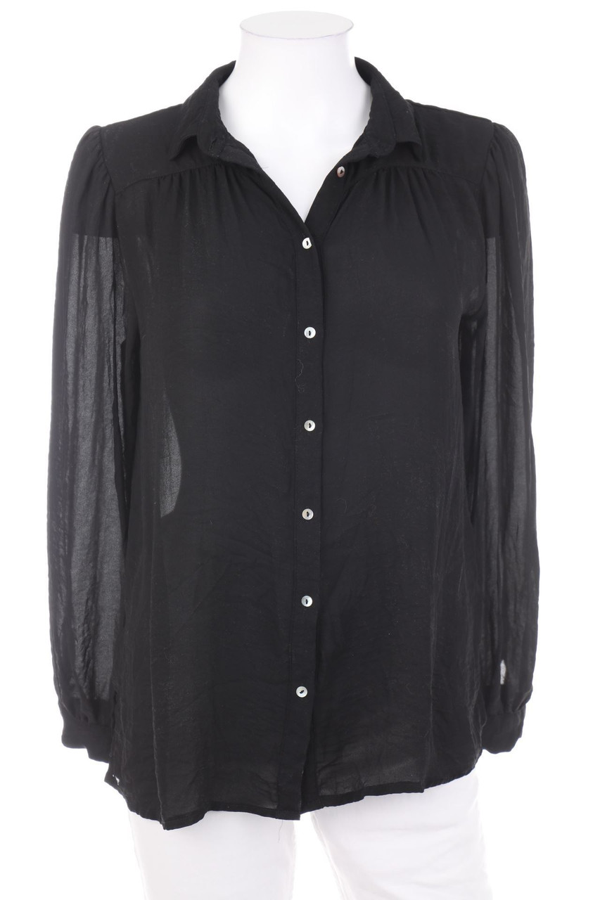 H&M - Hemd-Bluse mit Puffärmeln - D 36