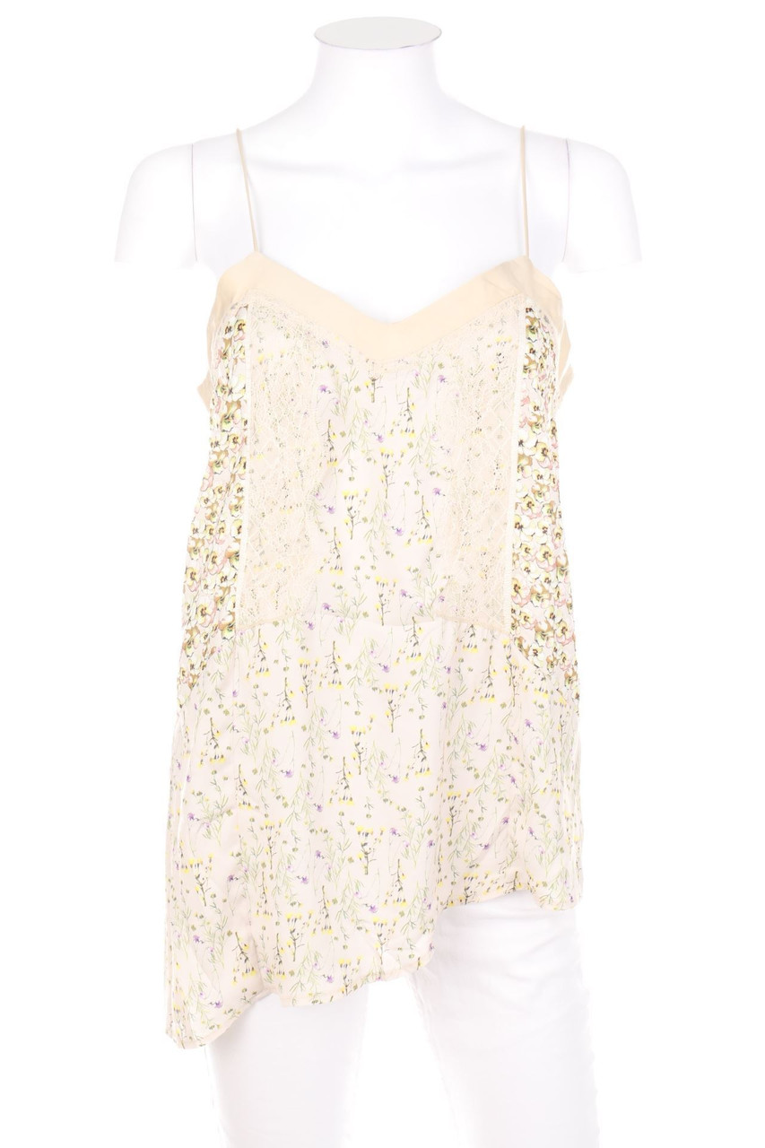 ZARA - Blusentop mit Spitze - M