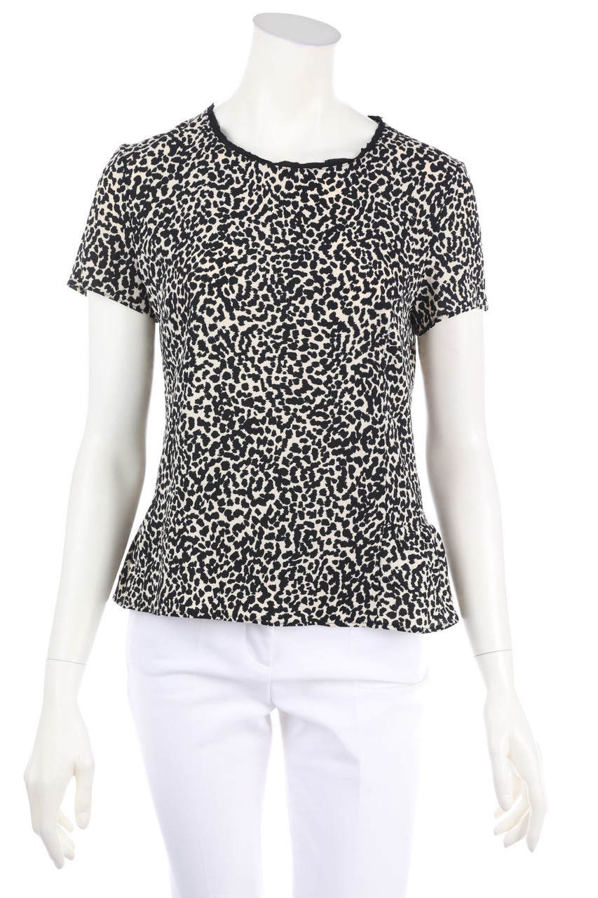 IKKS - Shortsleeve Blouse with Leo Print - D 34