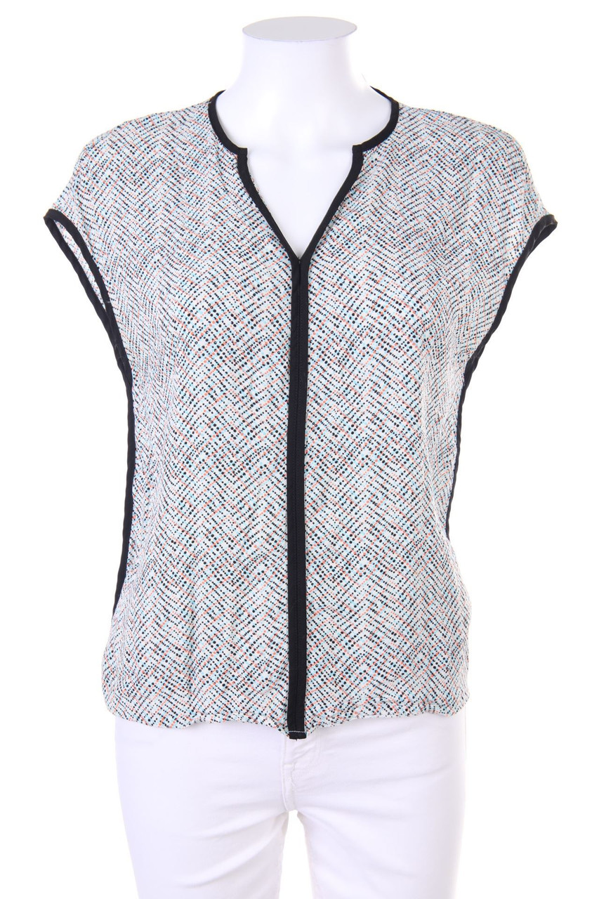 promod - Blusentop mit Zickzack-Muster - D 36