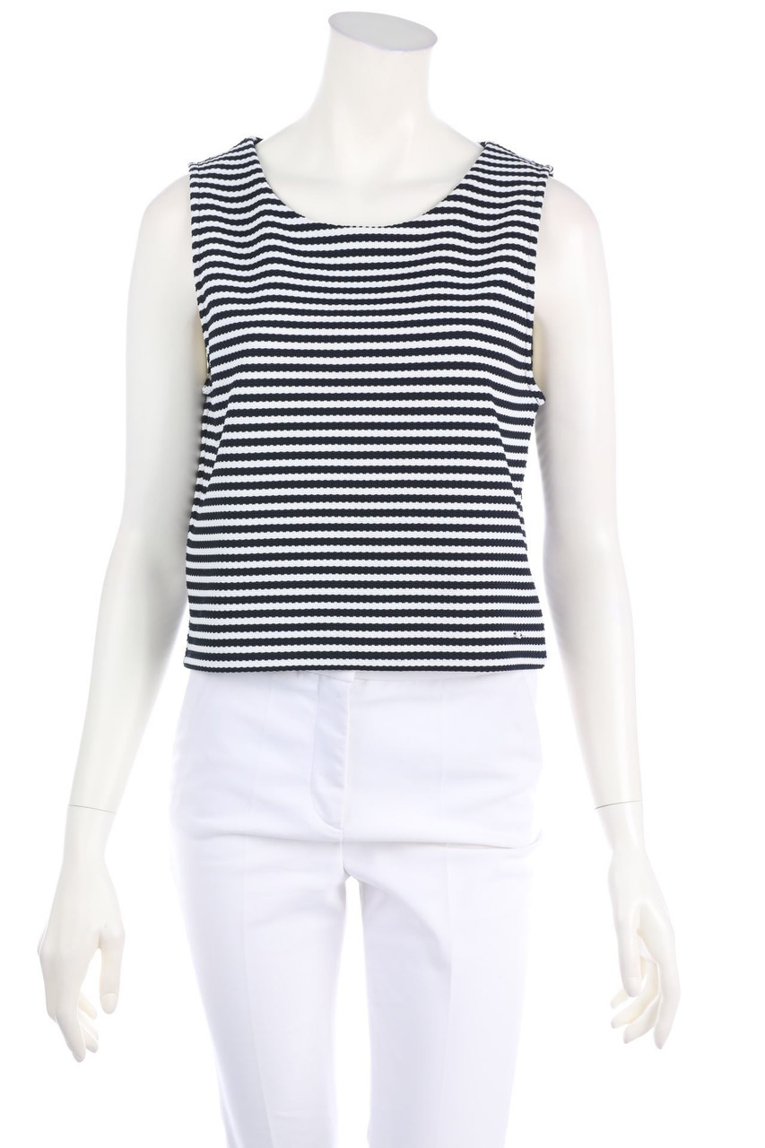 Pepe Jeans - Stripe Top with Logo Plaque - L
