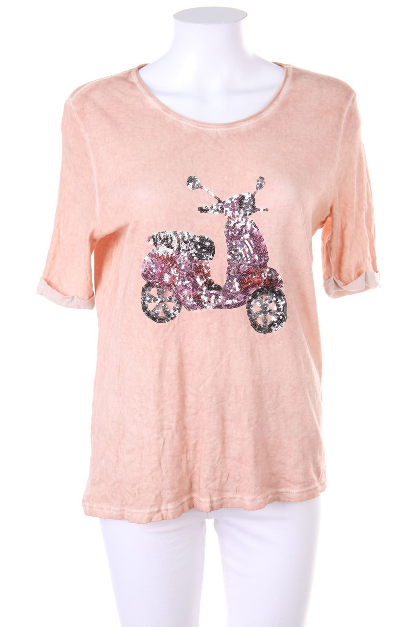 JOSEPH JANARD - Shortsleeve-Shirt with Sequins - D 44